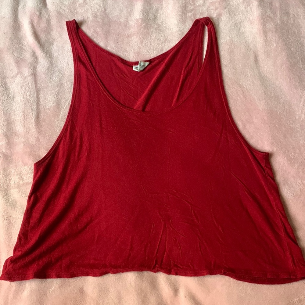 Red tank top